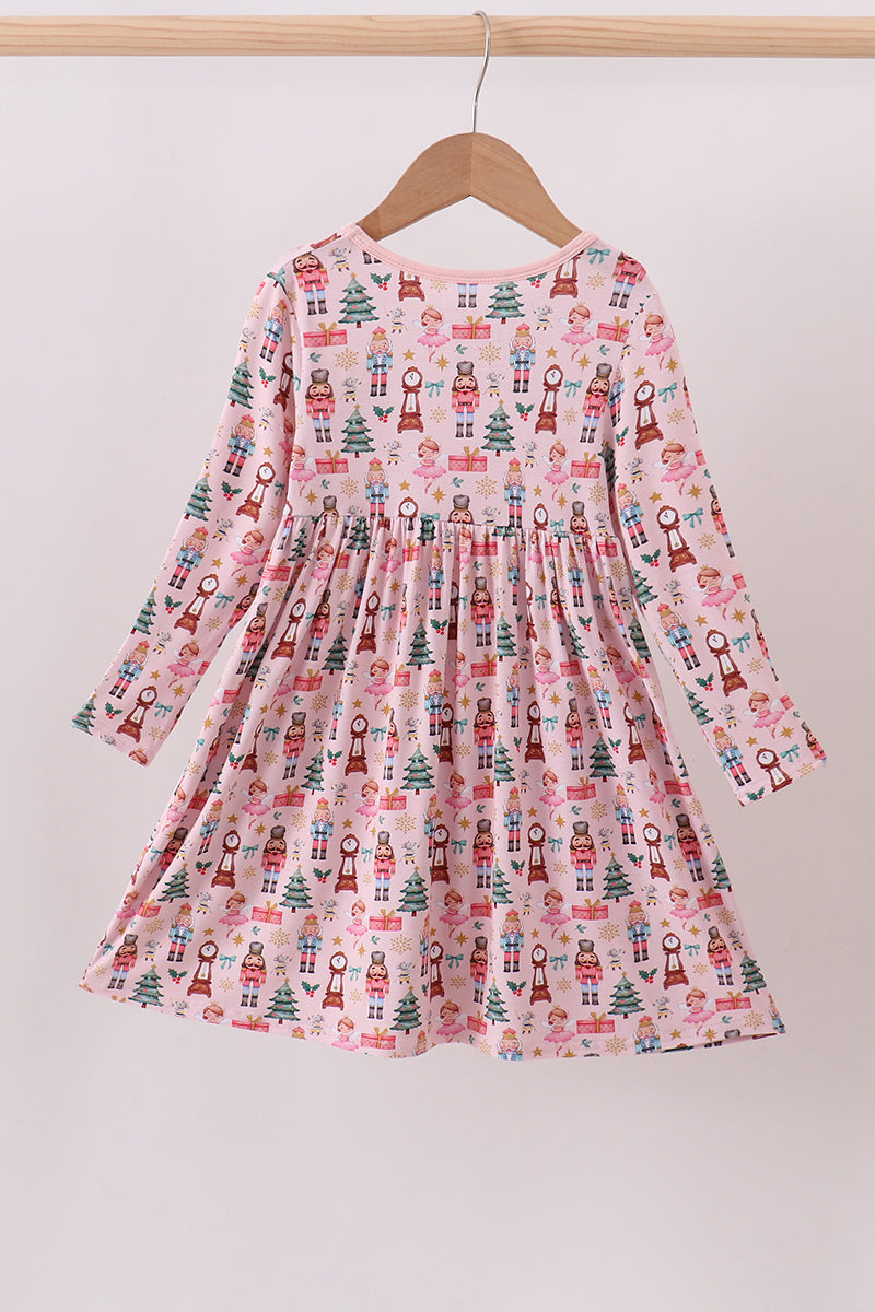 Nutcracker Print Twirl Dress - Bamboo Fiber