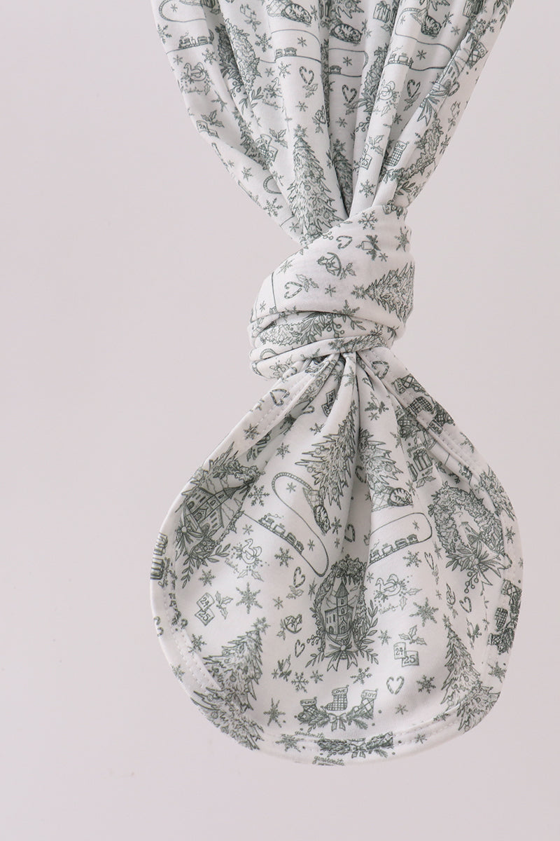 Christmas Tree Print Newborn Gown