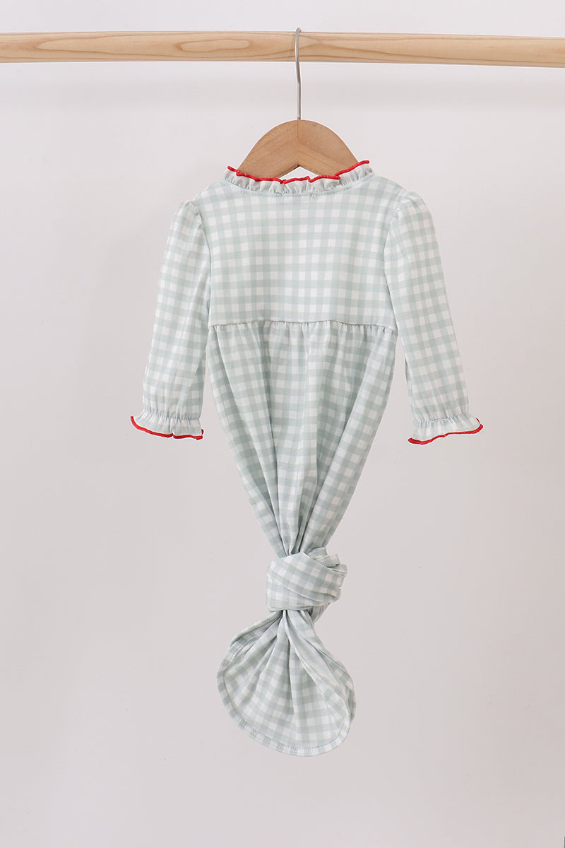 Sage Ribbon Bow Gown