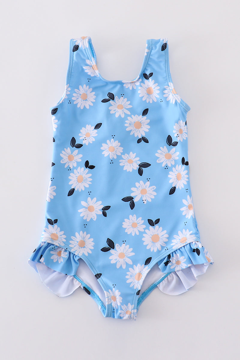 Daisy Print Swimsuit UPF50+