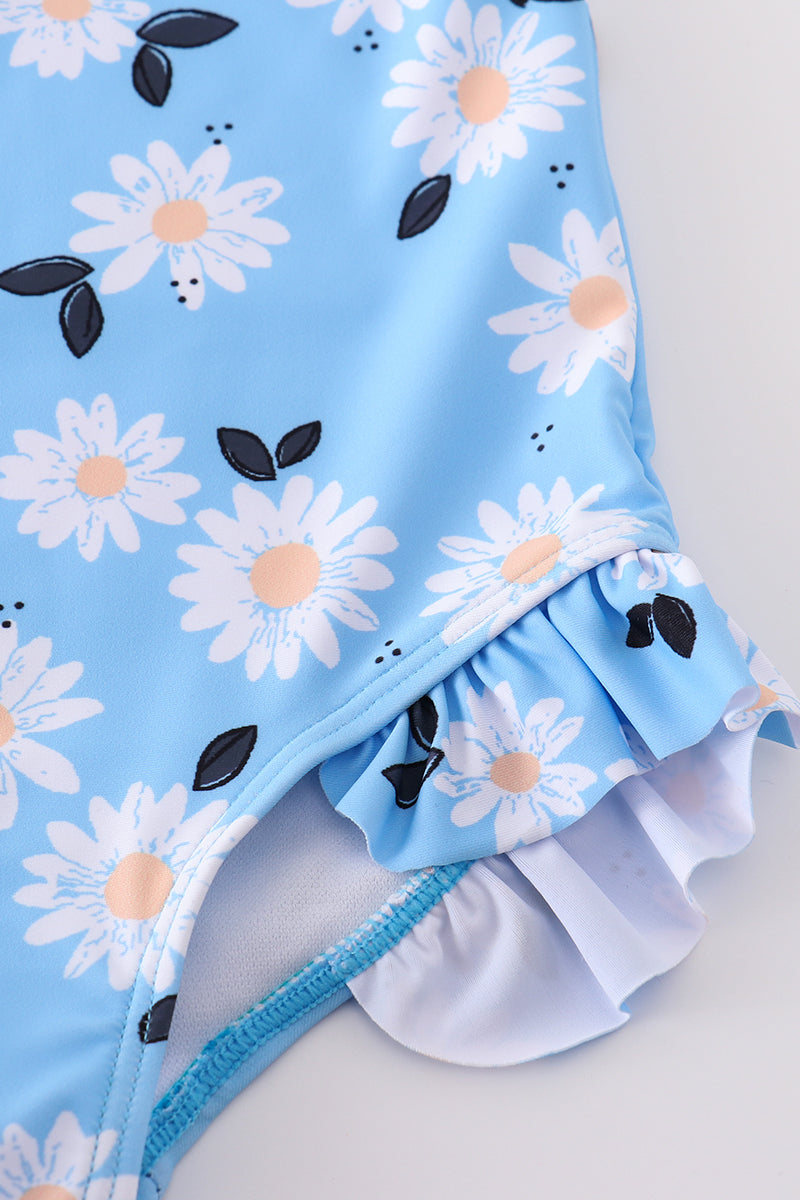 Daisy Print Swimsuit UPF50+