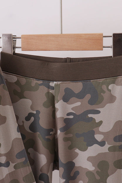 Camo Two-Piece Pajama Set – Long Sleeve & Pants
