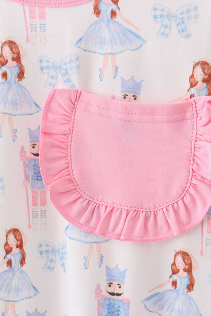 Pink Bow Nutcracker Pants Set