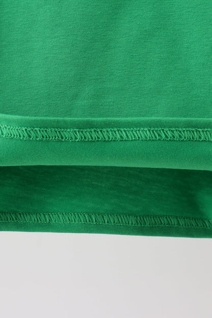 Classic Green Christmas Tree Appliqué Shirt