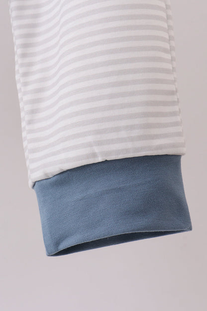 Blue Puppy Embroidered Set