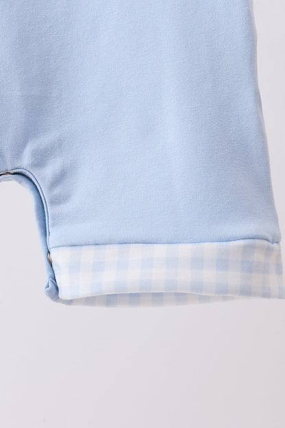 Blue Jack-O-Lantern  Appliqué Romper