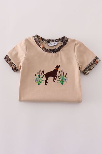 Retriever Romper with Camo Trim