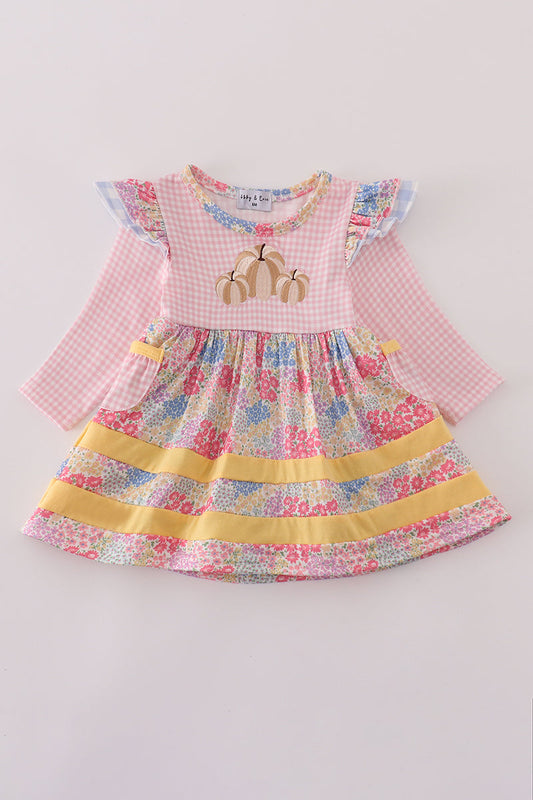 Pumpkin Patch Flutter Sleeve Dress

