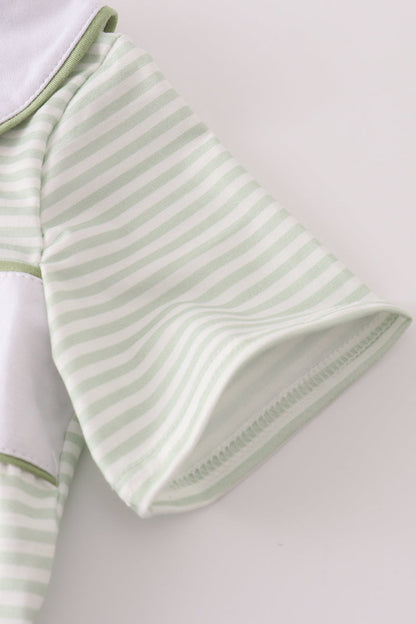 Boys Green Turkey Top & Pants Set