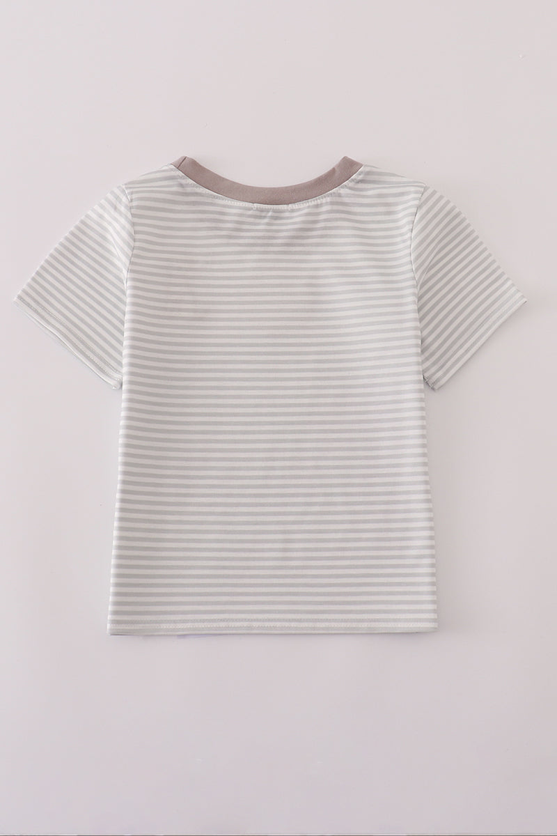 Striped Puppy Tee