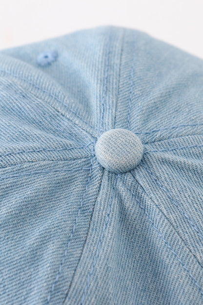 Big Bro Denim Baseball Hat – Light Blue Embroidered Cap