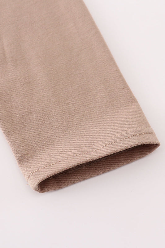 Brown Long Sleeve Dump Truck Tee