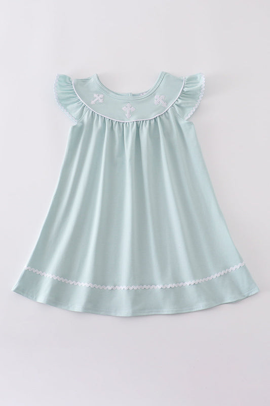 Cross Embroidery Dress