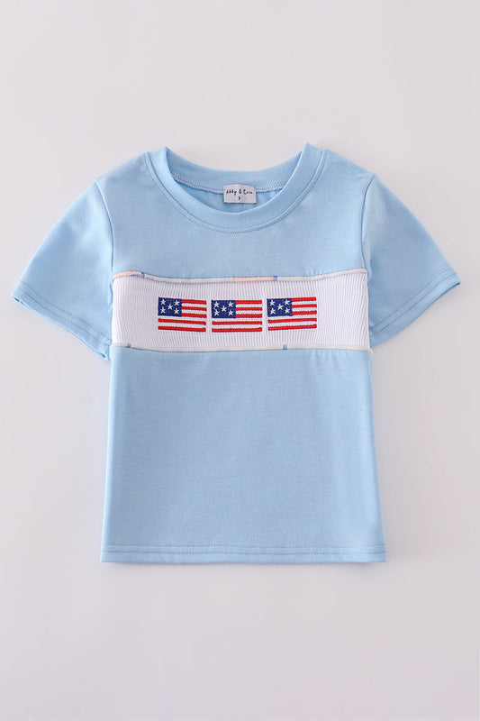 Flag Embroidered Top