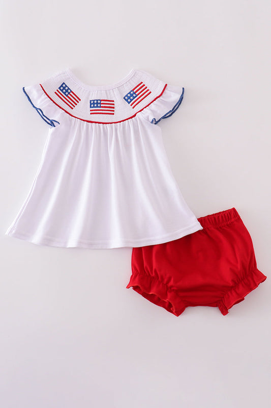 Embroidered Flag Bloomer Set