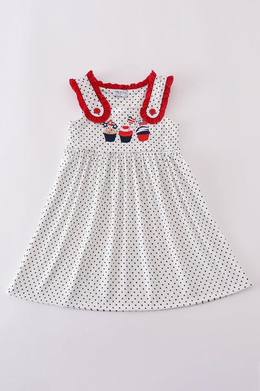 Cupcake Embroidered Dress