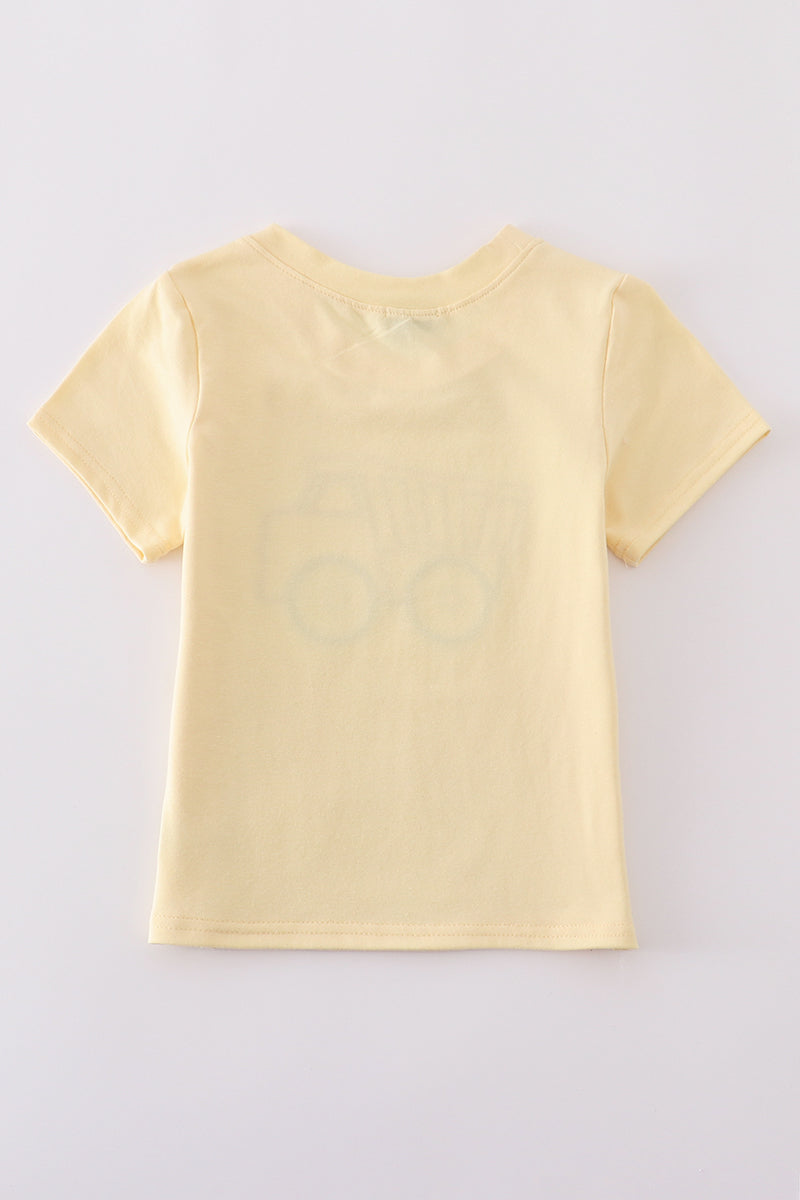 Dump Truck Appliqué T-Shirt – Yellow