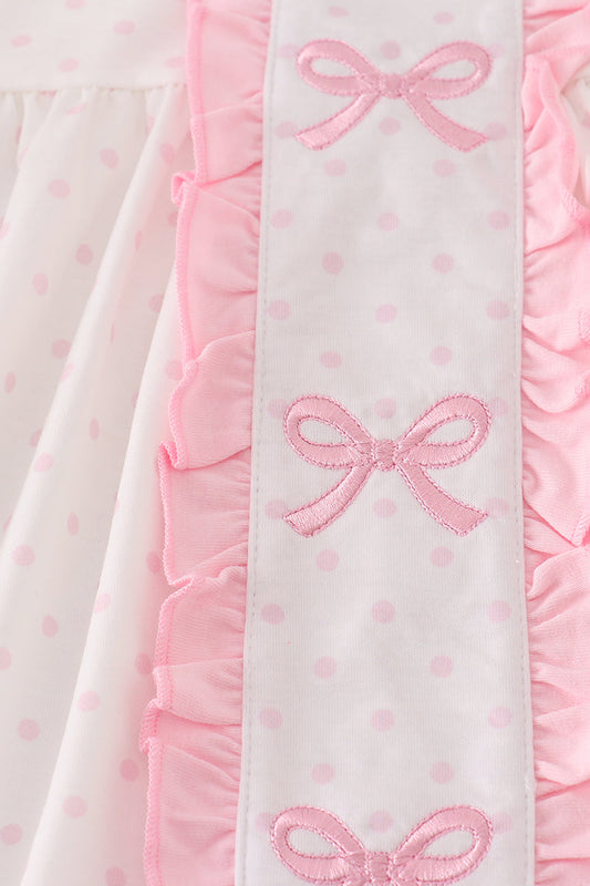 Sweetheart Pink Bow Tunic & Legging Set