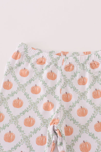 Green Pumpkin Bamboo Pajama Set