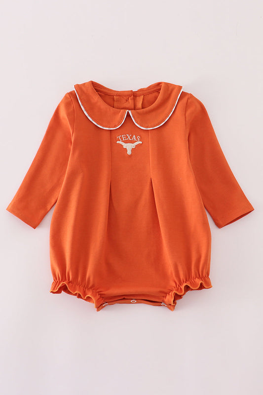 Rust Texas Embroidered Bubble