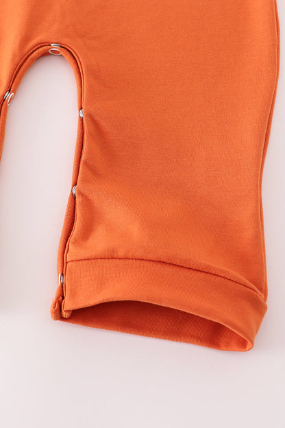 Rust Texas Embroidered Romper