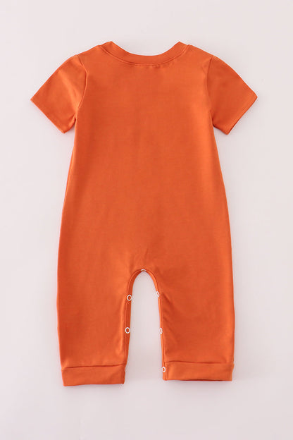 Rust Texas Embroidered Romper