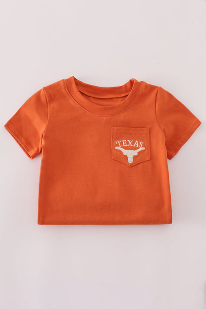 Rust Texas Embroidered Romper
