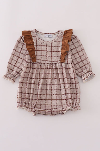 Ruffle Plaid Bubble