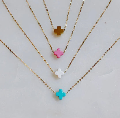 So Very Blessed – Small Cross Necklace in Multiple Colors