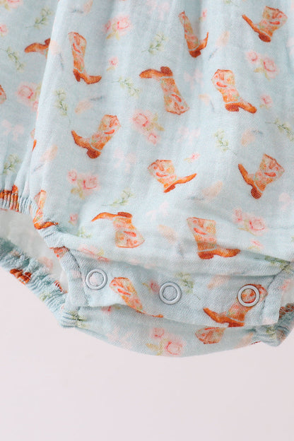 Boots Bubble Romper - Long Sleeve