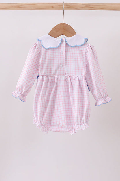 Pastel Turkey Smocked Bubble Romper