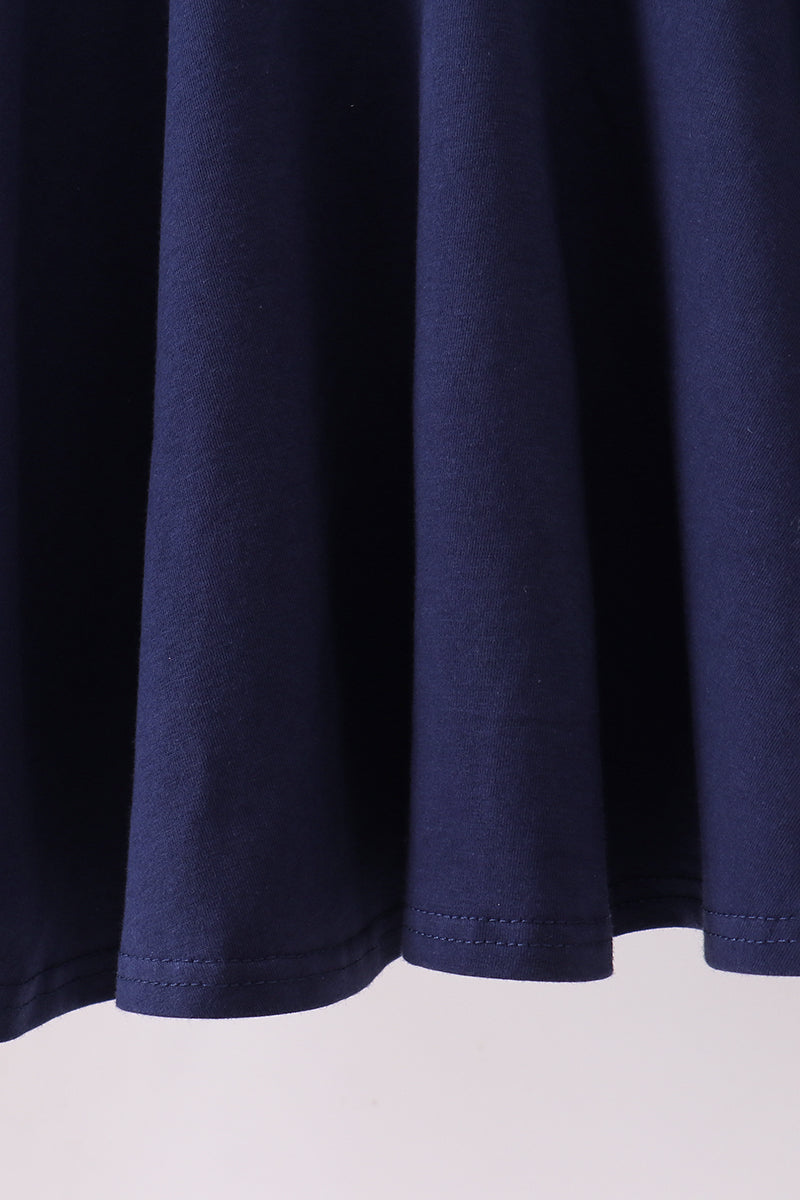 Navy Tiger Appliqué Dress