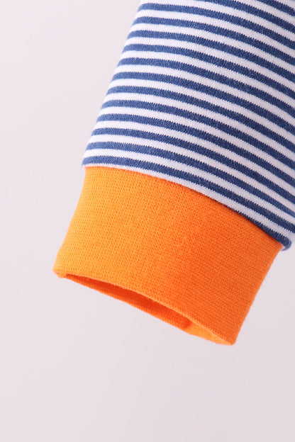 Striped Tiger Embroidered Dress