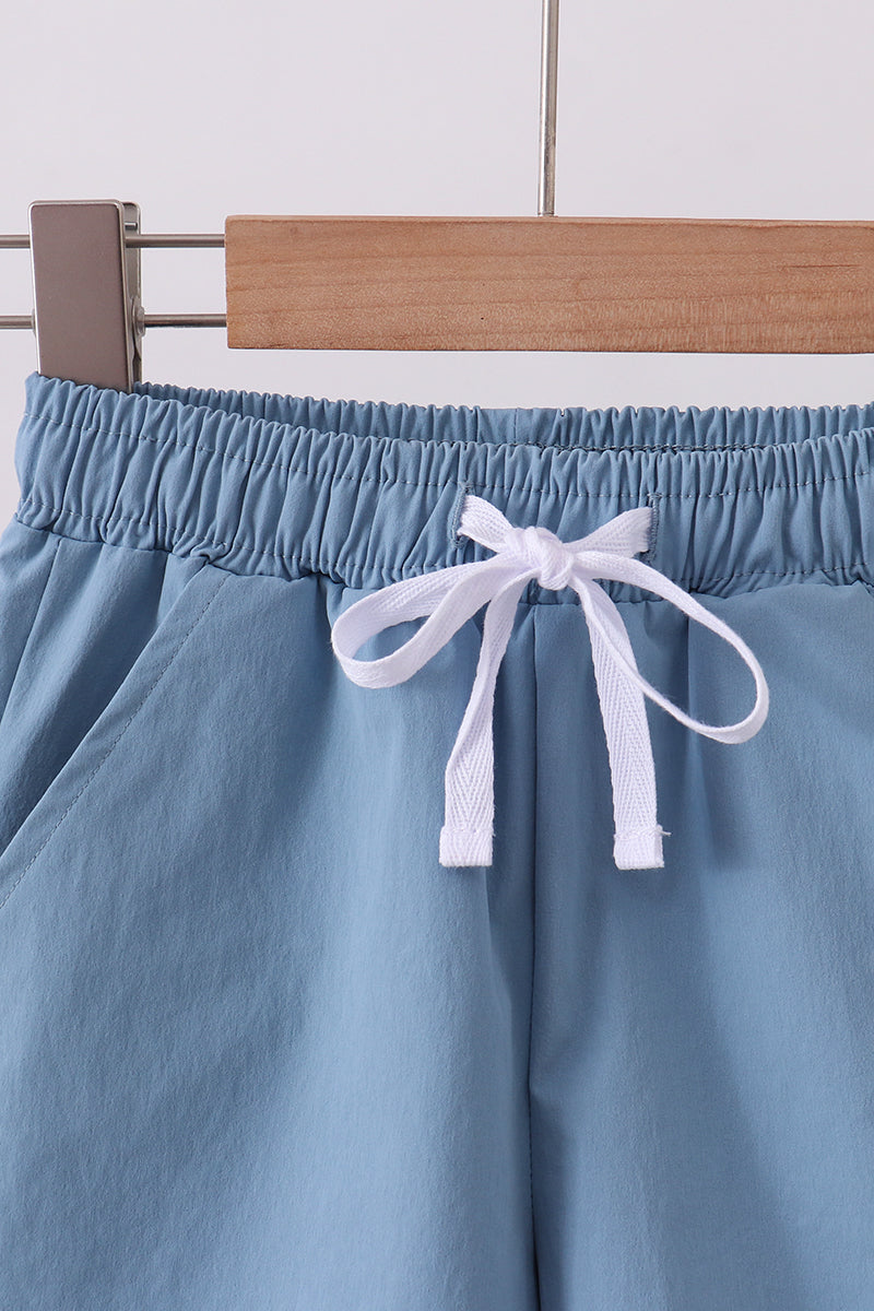 Pocket Performance Shorts - Dusty Blue