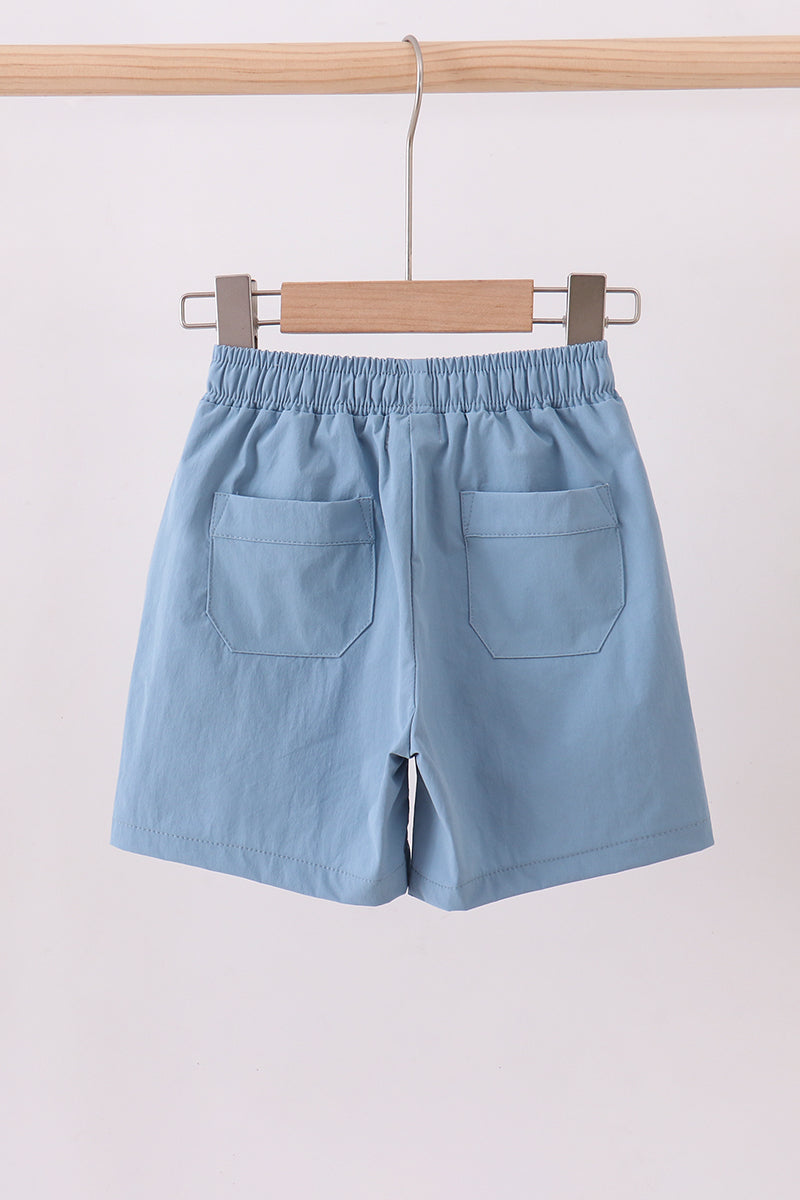 Pocket Performance Shorts - Dusty Blue