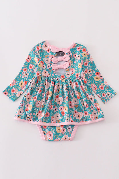 Blossom Babe Long Sleeve Bodysuit Dress