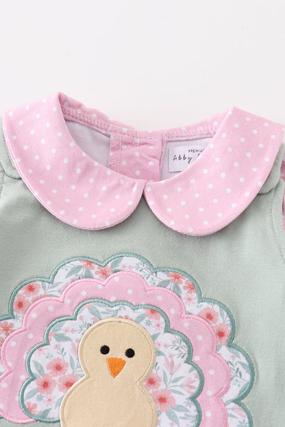 Pretty in Pink & Green Turkey Dress