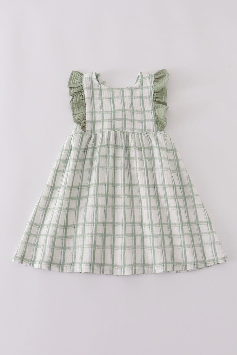 Ruffle Plaid Dress