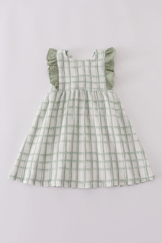 Ruffle Plaid Dress