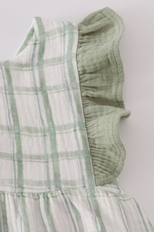 Ruffle Plaid Dress
