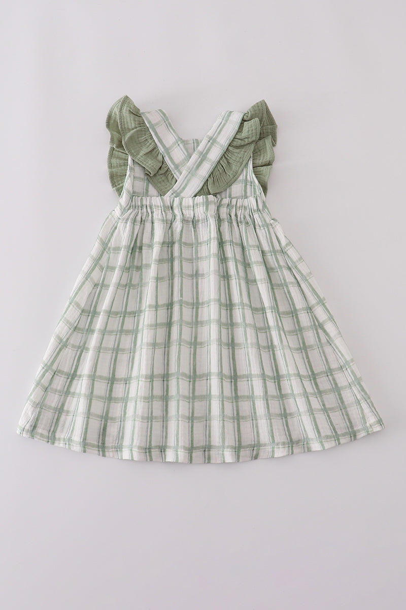 Ruffle Plaid Dress