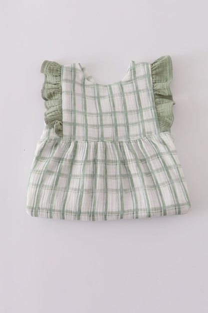 Ruffle Plaid Dress