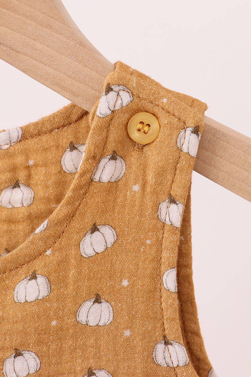 Pumpkin Print Sleeveless Jon Jon
