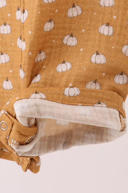 Pumpkin Print Sleeveless Jon Jon