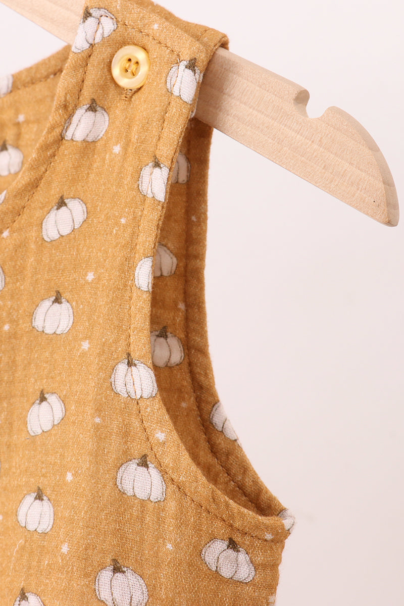 Pumpkin Print Sleeveless Jon Jon