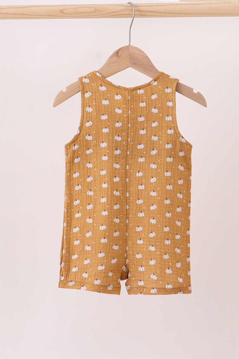 Pumpkin Print Sleeveless Jon Jon