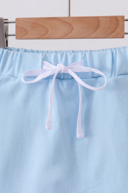Scallop Hem Skort - Carolina Blue