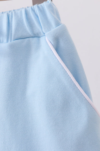 Scallop Hem Skort - Carolina Blue