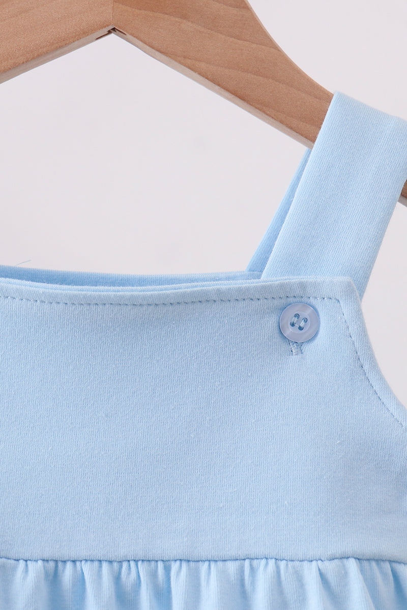 Football Appliqué Bubble- Light Blue