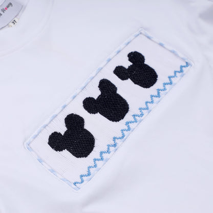 Mouse Character Hand-Smocked Set